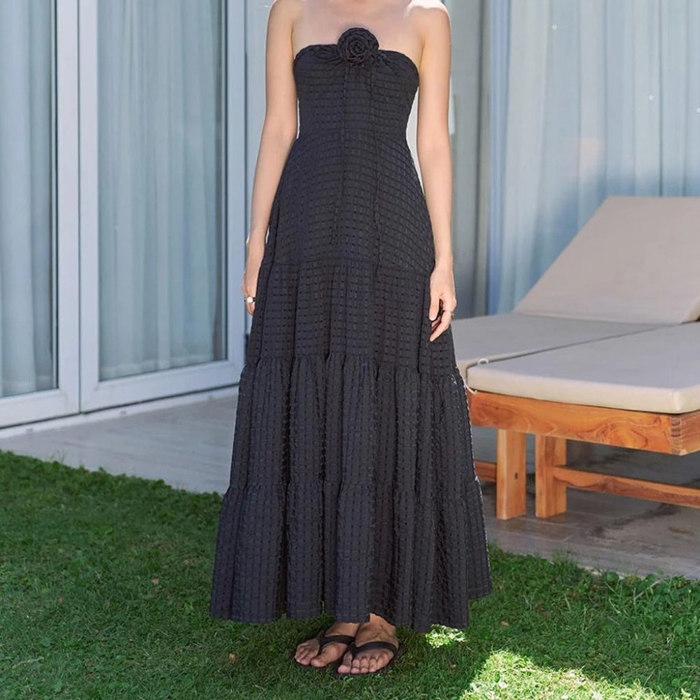 Maxi Dress Black -  D0490